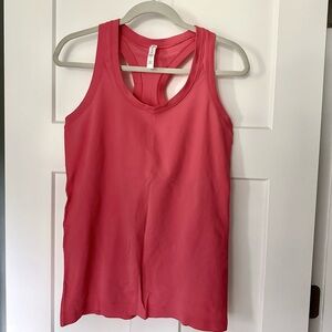 Athleta Momentum Seamless Vibrant Pink Tank Top, Size Large